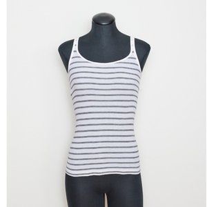 Vince XXS Cream/Navy Stripe Tank